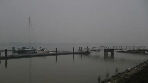 Timelapse at the Marina, Kuching Stock Footage 105636904