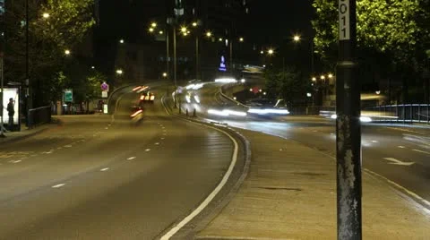 Timelapse of The Marylebone Flyover London Stock Footage