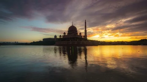 Timelapse Masjid Putra Stock Footage 61708592