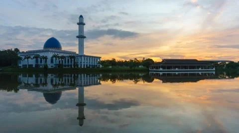 Timelapse at Masjid UNITEN Stock Footage 45157917