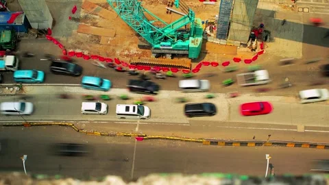Timelapse of Matraman Traffic 2 Stock Footage 332744532