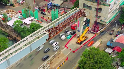 Timelapse of Matraman Traffic 3 Stock Footage 332744653
