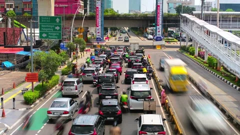 Timelapse of Matraman Traffic Stock-Footage 332744534