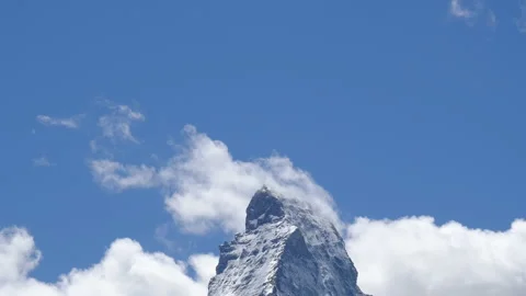 Timelapse Matterhorn- Roll down Stock Footage 197375920
