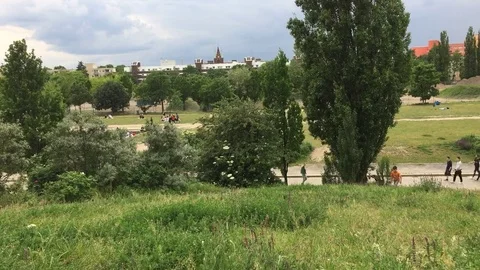 Timelapse of Mauerpark at Berlin, Germany Stock Footage 76351095