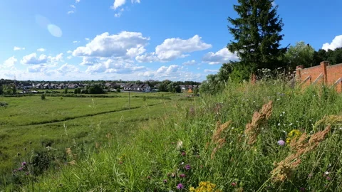 Timelapse of the meadow, countryside. Stock Footage 135991198