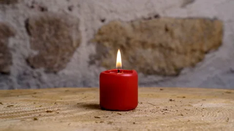 Timelapse of a melting candle Stock Footage 210237743