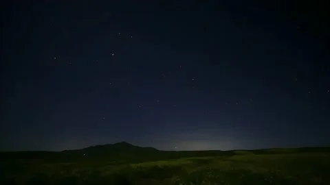 Timelapse of Meteors Streaking Across a Starry Night Sky over China 库存影片 337913544