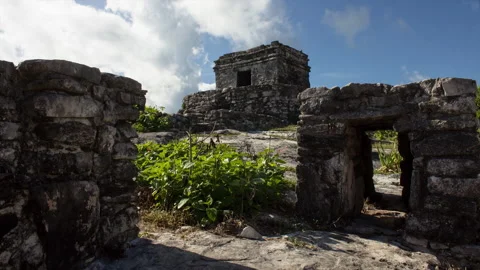Timelapse Mexico: Tulum Ruins Stock Footage 146283445