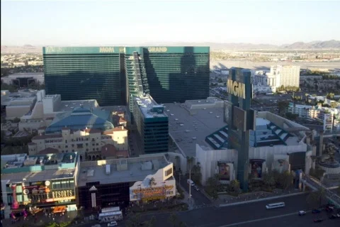 Timelapse of MGM Grand Stock Footage 811896