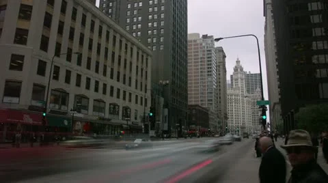 Timelapse Michigan Avenue Video stock 11601136