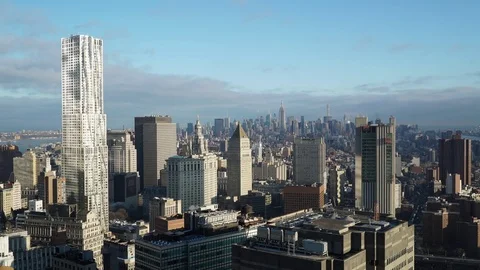 Timelapse of Midtown and the empire state building Video stock 76410905