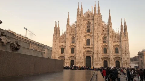 TimeLapse Milano Video stock 100359427
