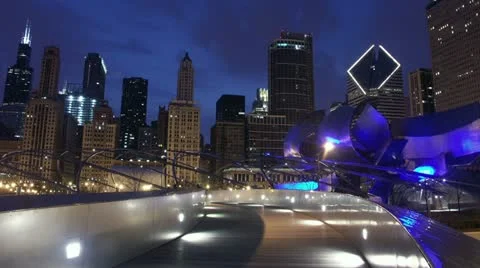 Timelapse Millennium Park Video stock 11600525