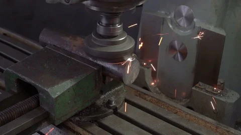 Timelapse. Milling machine Stock Footage 75324825
