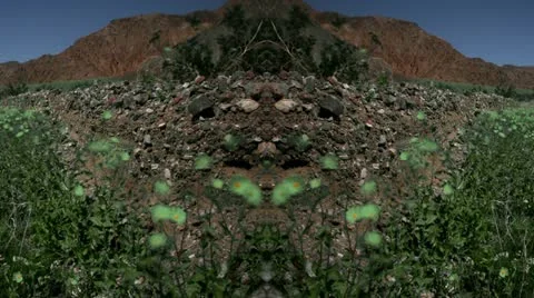 Timelapse mirrored flowers Video stock 11608776