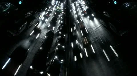 Timelapse mirrored traffic Stock-Footage 11562237