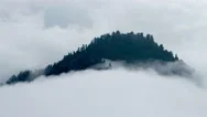 Timelapse Of The Mist And Cloud In Mount Emei 4K Stock Footage
