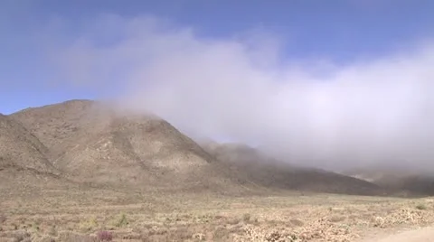 Timelapse of mist lifting in the Richtersveld. Stock Footage 16478691