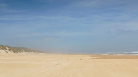 Timelapse of misty beach Video stock 61418694