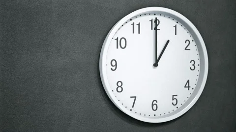 Timelapse of Modern clock on dark wall. 動画素材 95009770