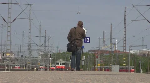 Timelapse of modern trains Stock Footage