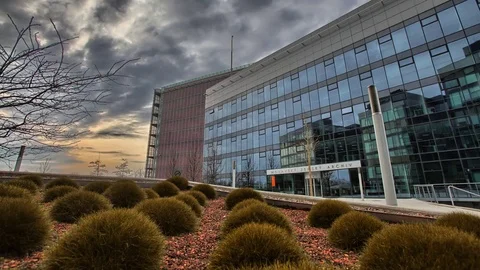 Timelapse with moderne building Stock Footage 72729281