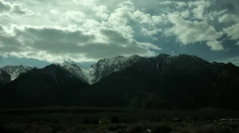 Timelapse Mojave mountains Stockbeeldmateriaal 11606528