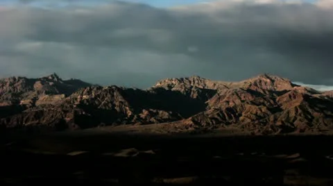 Timelapse Mojave mountains Video stock 11606877