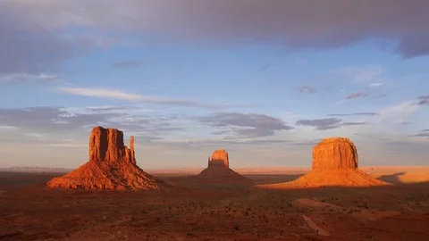 Timelapse monument valley sunset Stock Footage 79546396
