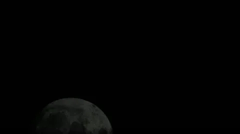 Timelapse moon close-up 動画素材 11587165