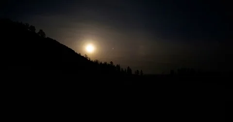 Timelapse, the moon Stock Footage 81891874