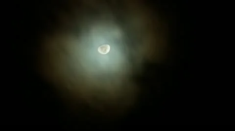 Timelapse moon set Vídeos de archivo 11557181