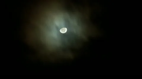 Timelapse moon set Stockbeeldmateriaal 11606282