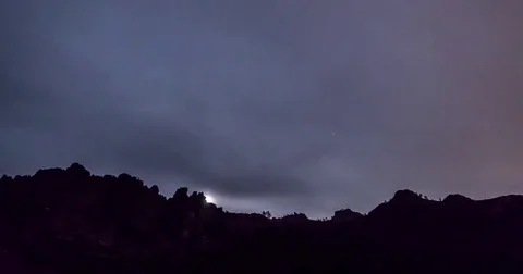 Timelapse of Moonrise 4K, 1 Stock Footage 81553366