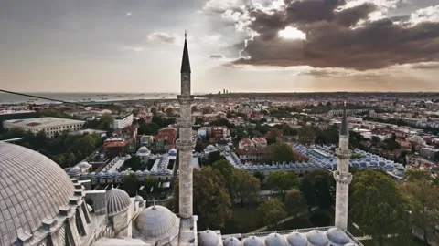 Timelapse with Mosque Video stock 141383662