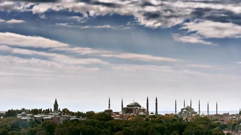 Timelapse On Mosque Video stock 141391427