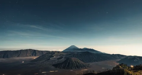 Timelapse Mount Bromo in Java Island, Indonesia 4K Stock Footage 122994550