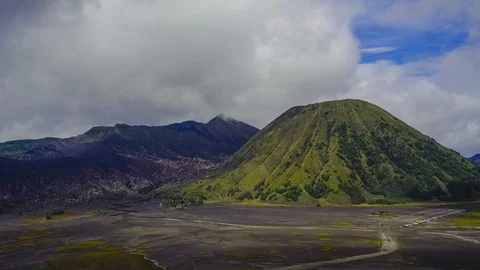 Timelapse of Mount Bromo. Zoom In effect Stock Footage 107404673