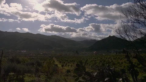 Timelapse of the Mount Etna whit snow	 Stock Footage 125986342