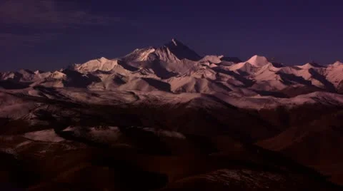Timelapse Mount Everest landscape Stockbeeldmateriaal 11571374