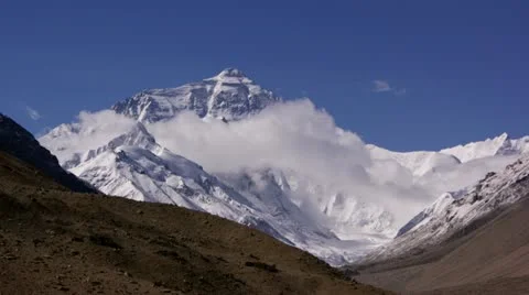 Timelapse Mount Everest landscape Video stock 11574899