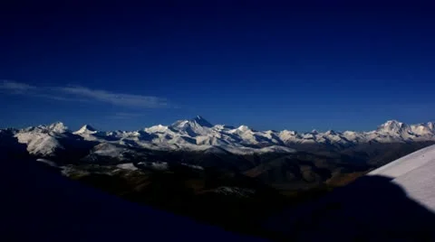 Timelapse Mount Everest landscape Stock Footage 11612362
