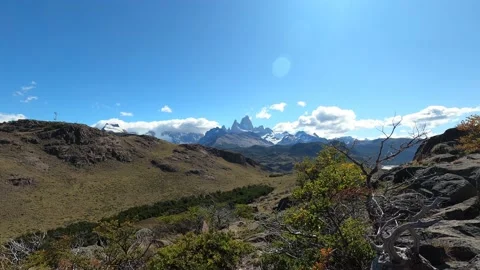 Timelapse of Mount Fitz Roy in El Chaltén 動画素材 130799423