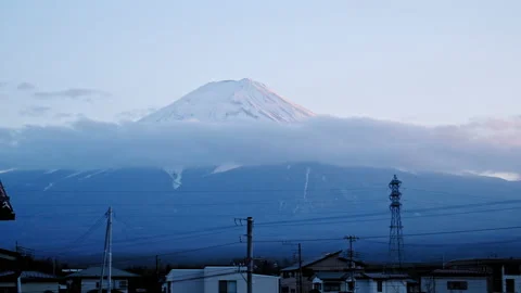 Timelapse of mount Fuji Stock Footage 147738893