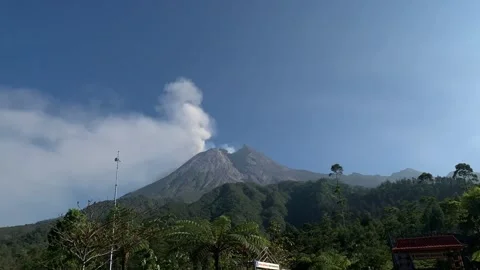 Timelapse of Mount Merapi. Stock Footage 286874857