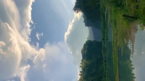 Timelapse of Mount Merapi. ( Vertical view ) Vídeo Stock 236594607