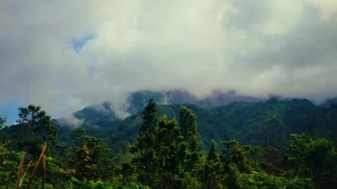 Timelapse of Mount Merapi in Yogyakarta Stock Footage 289325713