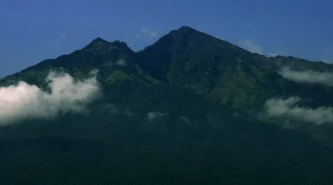 Timelapse Mount Rinjani landscape Stock Footage 11552482