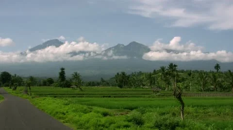 Timelapse Mount Rinjani landscape Видео 11585282